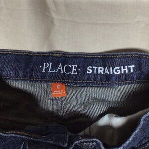 Place Women's Straight Leg Jeans - Dark Blue